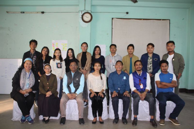Participants with others during the valedictory function of the eight-day workshop which concluded in Peace Channel Conference hall, Dimapur on February 17.